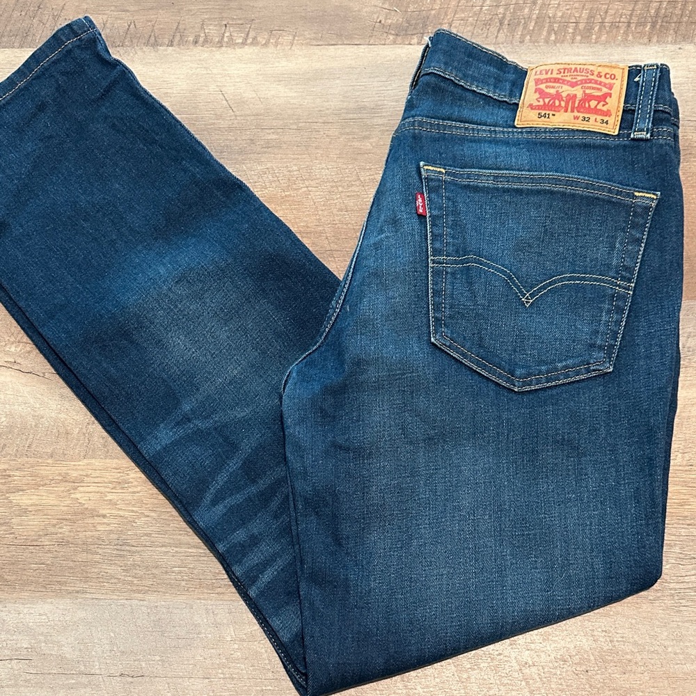 Levi's Men's Dark Indigo Straight Jeans